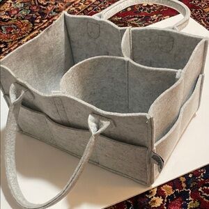 Gray Felt Organizer Tote PERFECT FOR BABY !!!!!!!🥰❤️💖💙